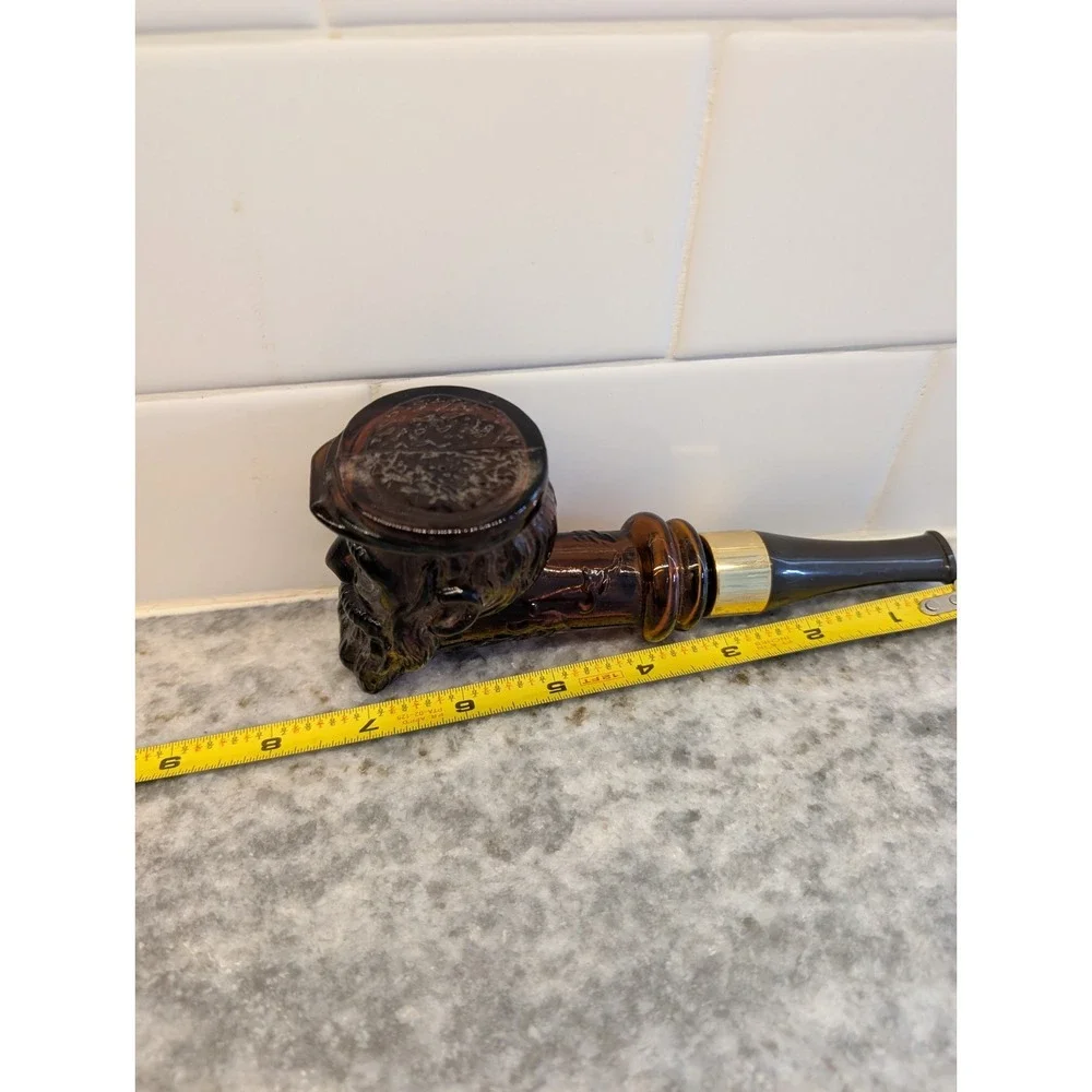 Vintage Avon 1973 Collectors Pipe Decanter Deep‎ Woods After Shave Empty